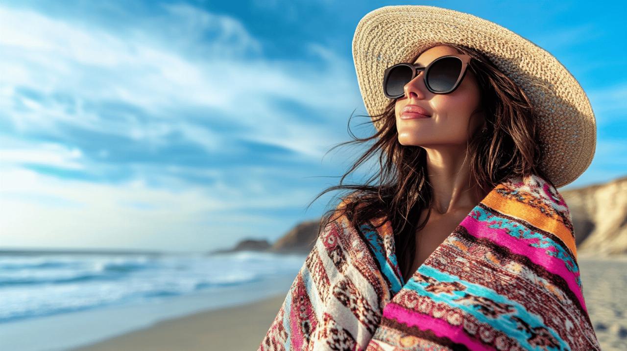 Le guide des tissus anti-sable pour votre poncho de plage femme